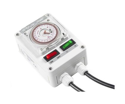 Starline Timer Control tijdklok voor het in-en uitschakelen van een filterpomp.

