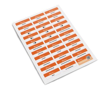 Stickervel voor technische ruimte zwembad