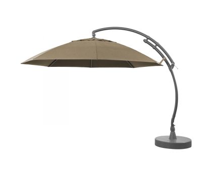 Sun Garden parasol rond taupe Ø 375 cm