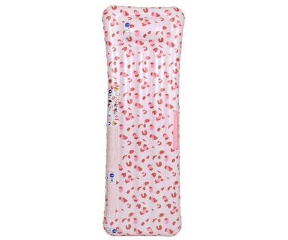 Swim Essentials roze panterprint luxe luchtbed