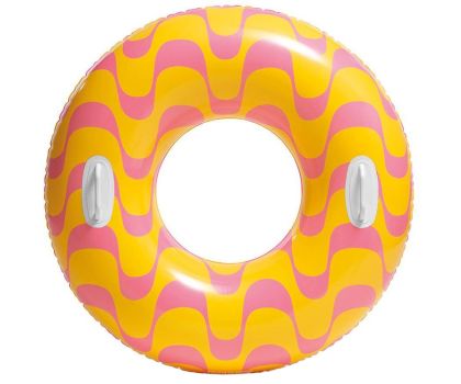 Intex zwemband Swirly Whirly geel Ø 91 cm