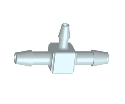 T-stuk PP verloop 6 x 4 x 6mm