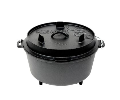 Valhal Dutch Oven gietijzer met pootjes 8 liter