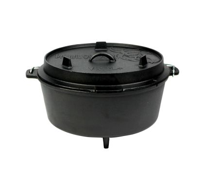 Dutch Oven Gietijzer met Pootjes 12 liter