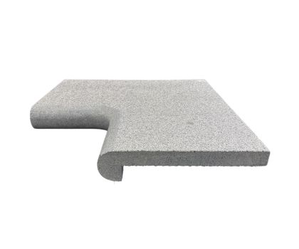 Zwembad randtegel hoek graniet G654 ronde neus | 50 cm x 30 cm