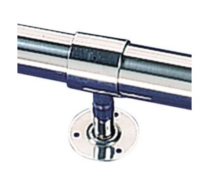 Zwembadleuning open steun | RVS316