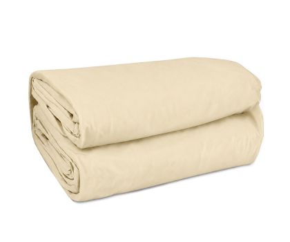 Zwembadliner ovaal zand voor overhangprofiel | 800 x 416 x 150 cm (0,8 mm) opgevouwd.