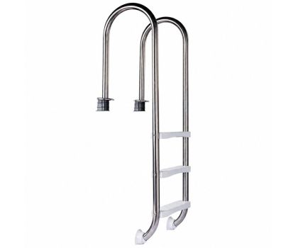 Zwembadtrap RVS Curvo - Basic, 3 treden AISI 304