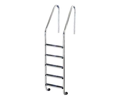 Zwembadtrap RVS standaard, 5 treden, AISI 316