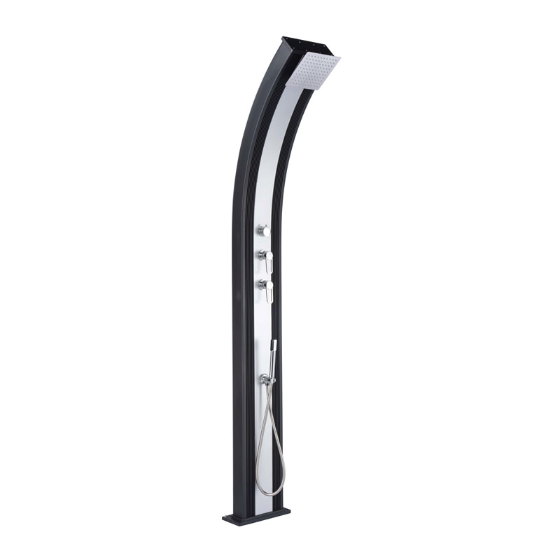 Formidra Buitendouche Dada Curve geborsteld aluminium | antraciet 