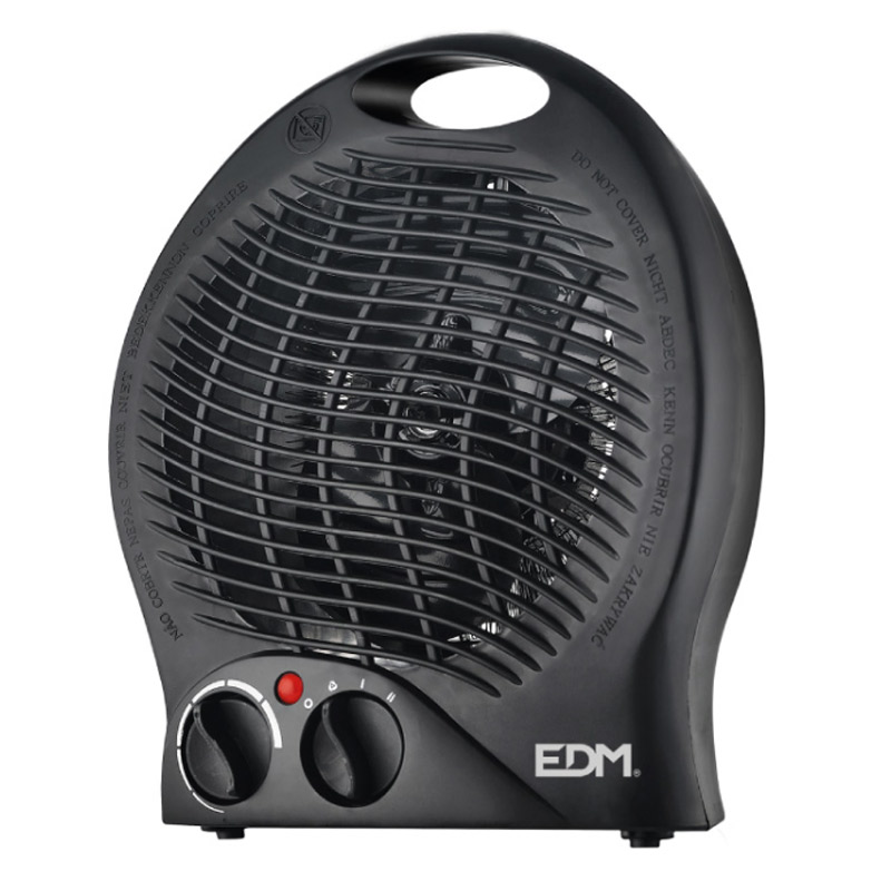 EDM ventilatorkachel zwart | 2000 W