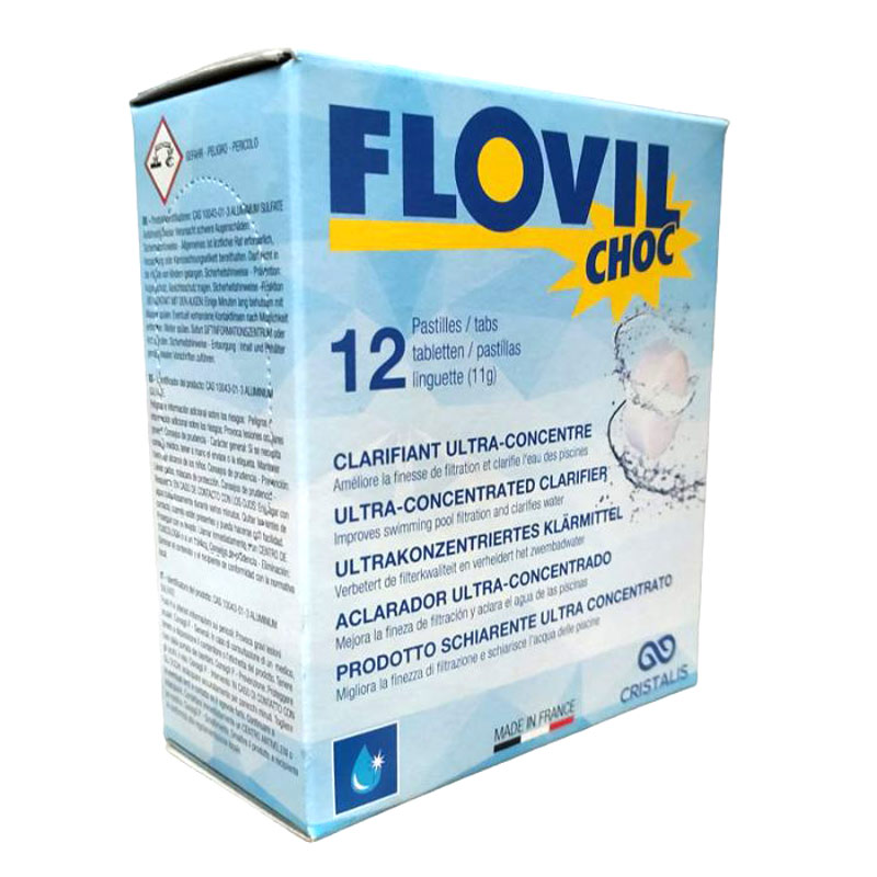 Flovil Choc vlokmiddel voor zwembaden