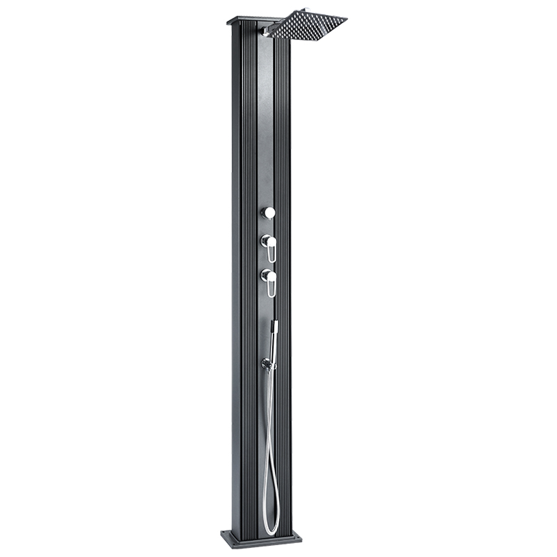 Formidra Buitendouche Dada Straight | antraciet | geborsteld aluminium