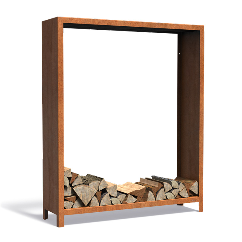 FORNO cortenstaal houtopslag | 150 x 40 x 180 cm