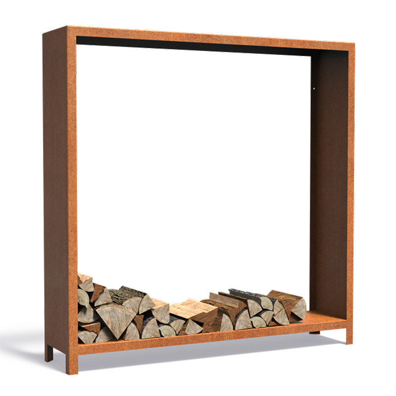 FORNO cortenstaal houtopslag | 180 x 40 x 180 cm