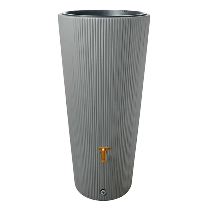 Garantia regenton met plantenbak grijs | 220 liter