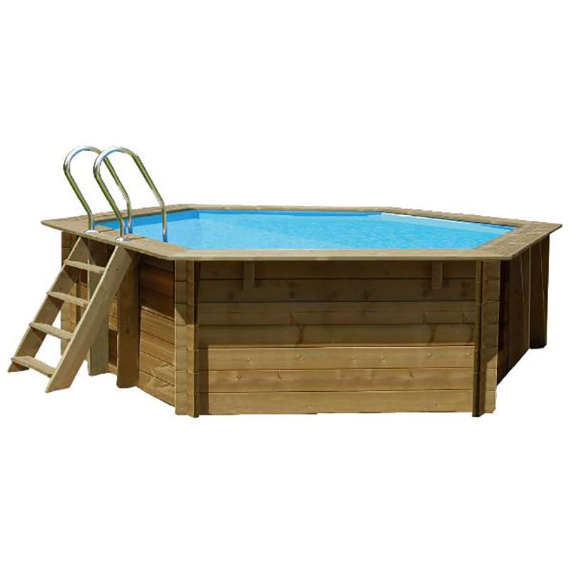 Gré houten zwembad Normandië | Ø 400 x 119 cm