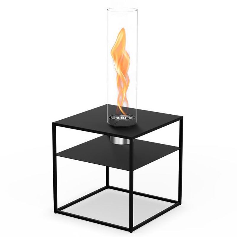 Höfats tafel met Spin Air 1200 tafelvuur | mat zwart