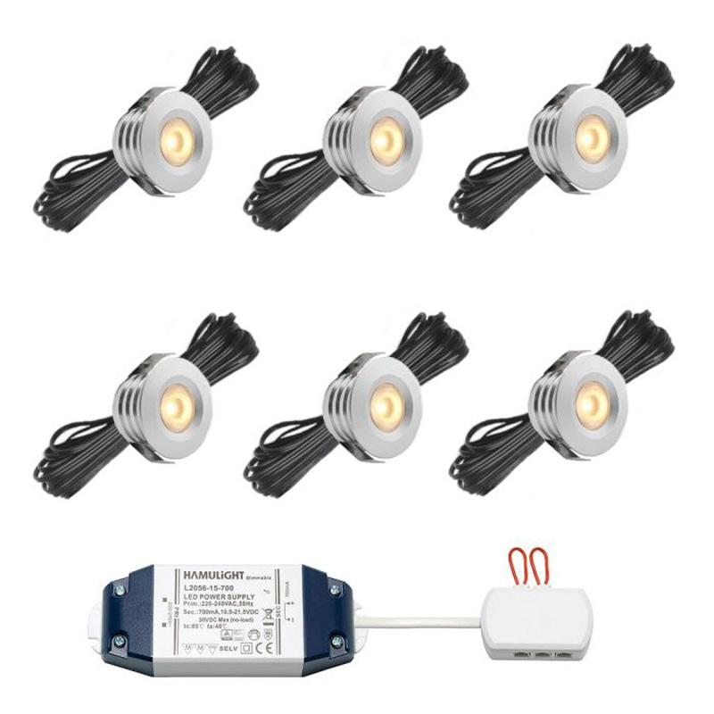 Hamulight LED inbouwspot Pals voor wifi | set van 6