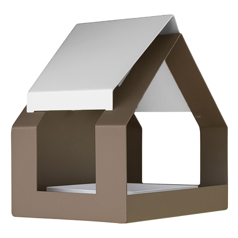 Heeej The Barn wand vogelvoederhuisje | zand & wit
