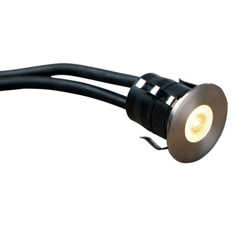 Heissner RVS vlonderspot rond warm wit | 1W