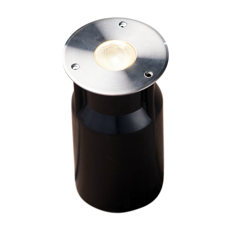 Heissner RVS vlonderspot rond warm wit | 3W