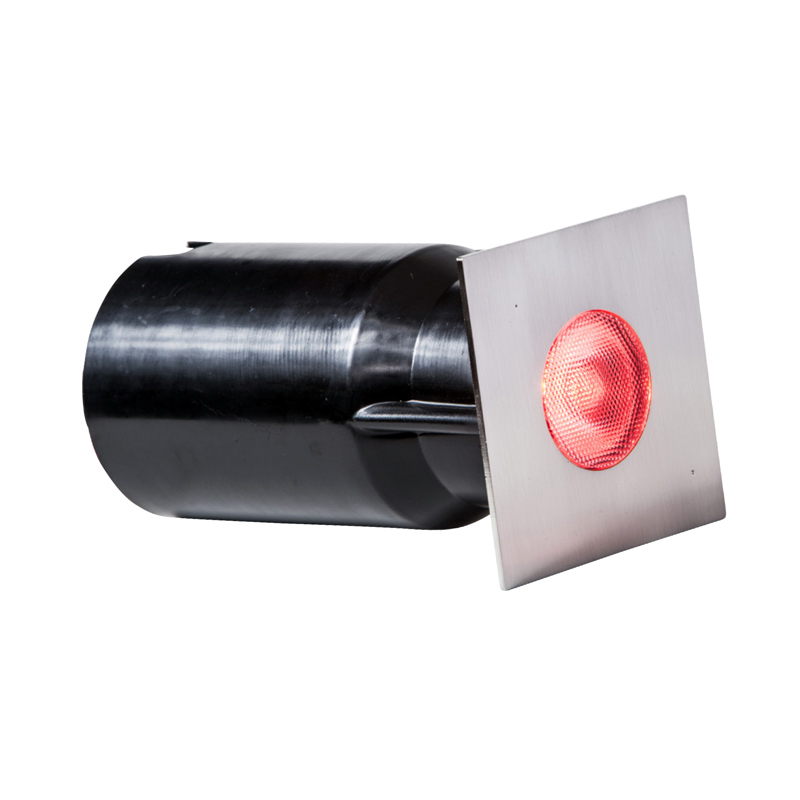 Heissner RVS vlonderspot vierkant RGB | 3W