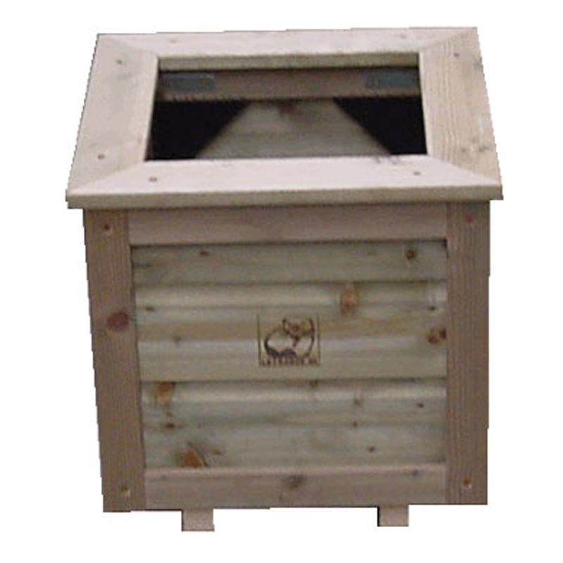 Lutra Houten plantenbak 40 x 40 x 40 cm