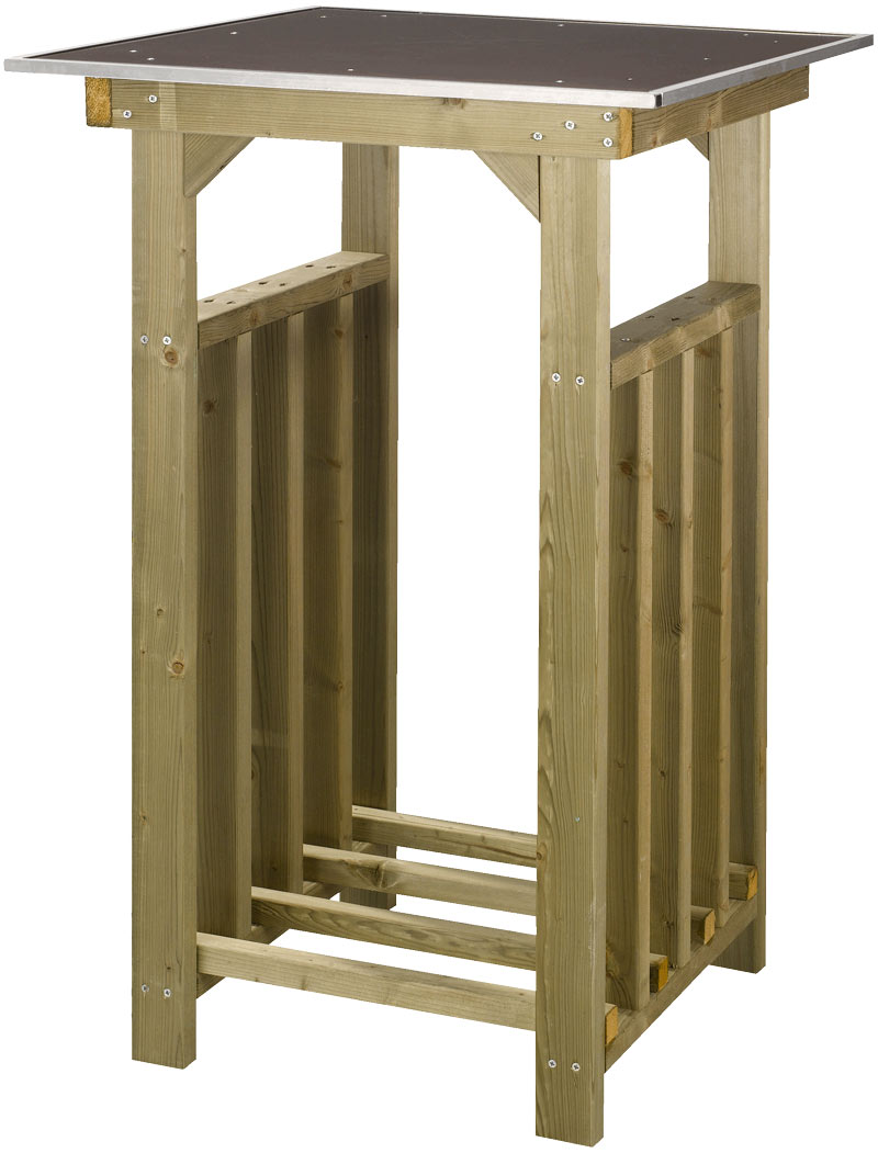 Lutra Houtopslag - statafel 70 x 70 x 110 cm