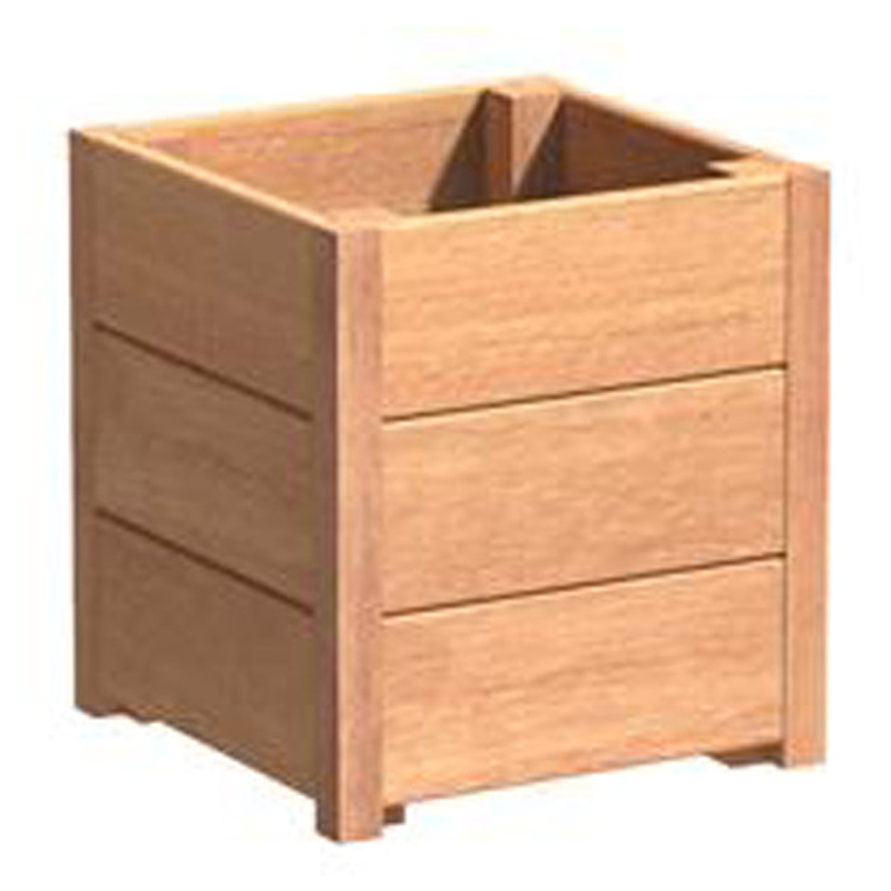 ADEZZ Hardhout plantenbak Carrez | 40 x 40 x 43,5 cm