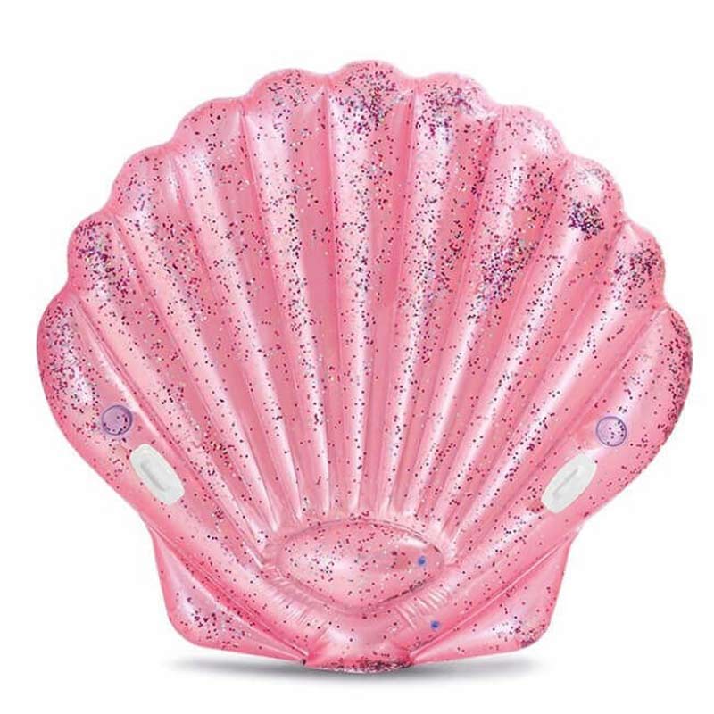 Intex luchtbed Roze Zeeschelp