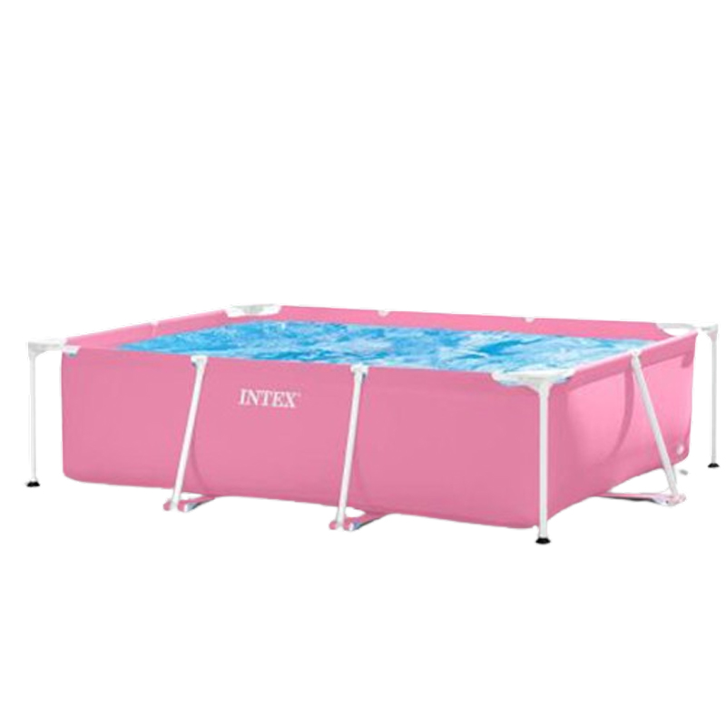 Intex Metal Frame zwembad roze | 220 x 150 x 60 cm
