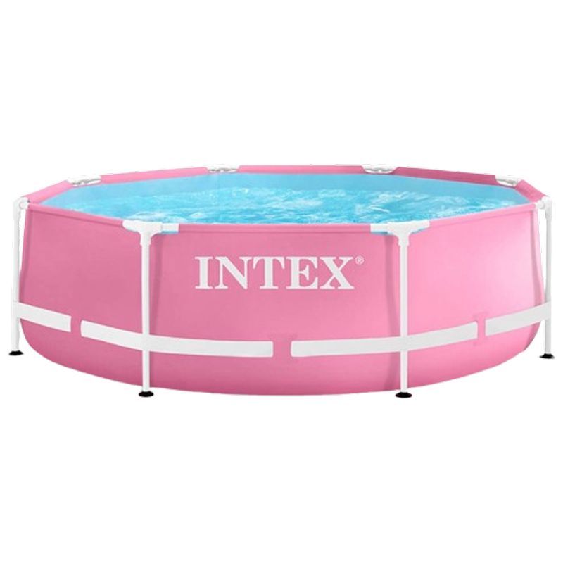 Intex Metal Frame zwembad roze | Ø 244 x 76 cm
