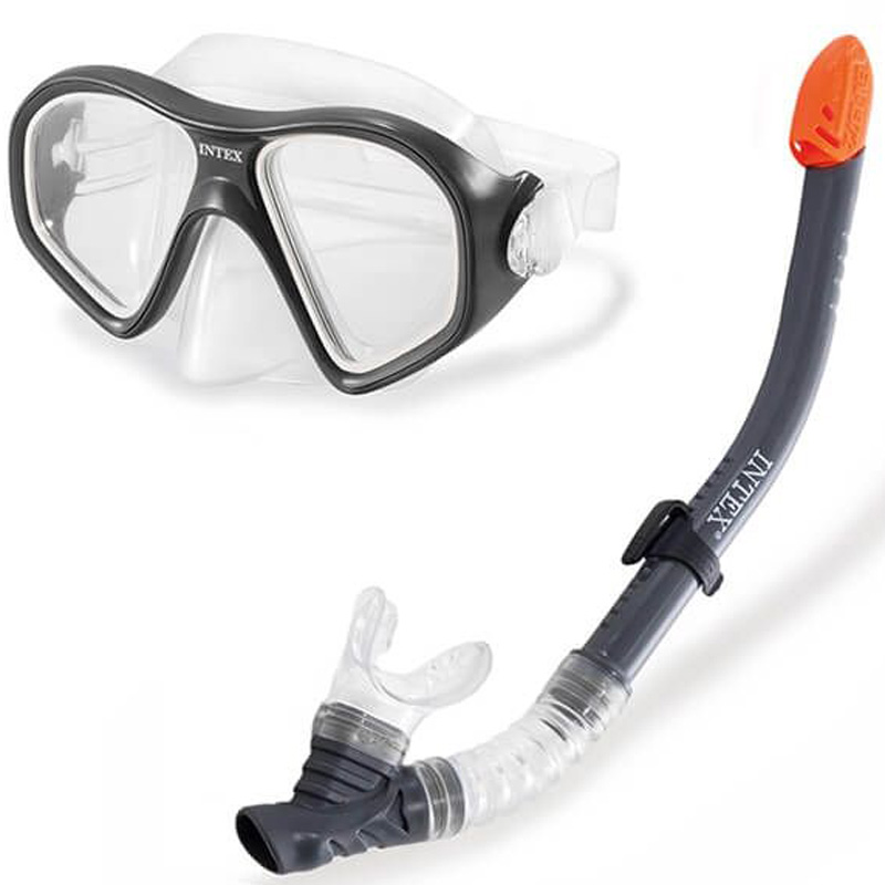 Intex reef rider snorkelset | zwart