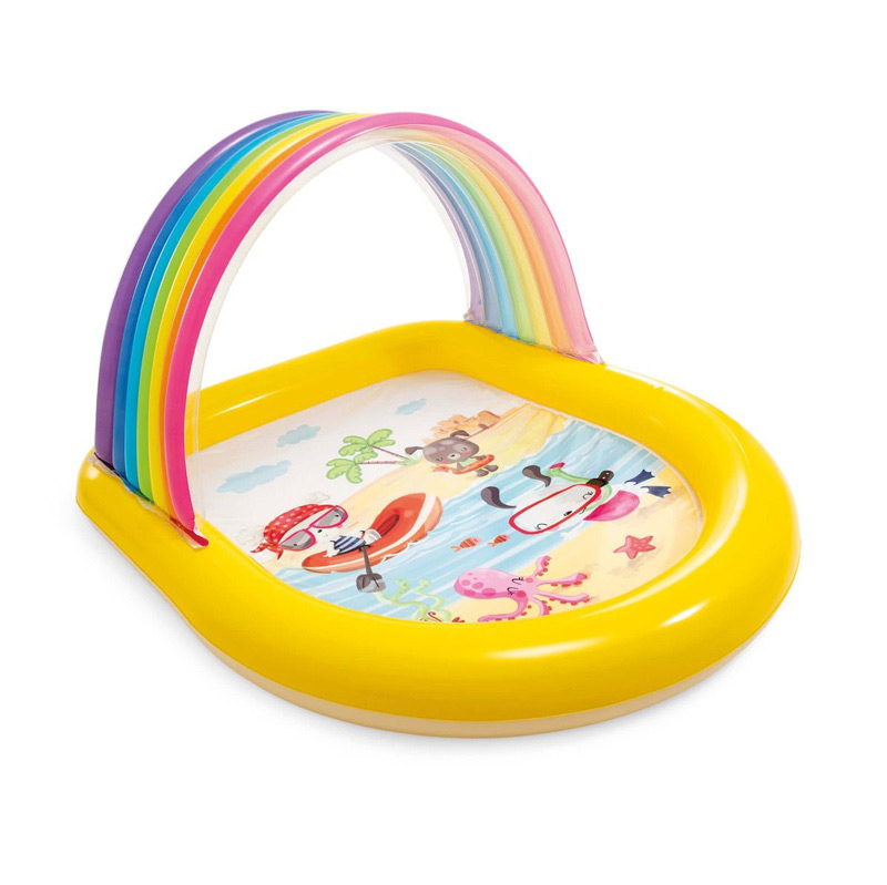 Intex Regenboog zwembad met sproeiers
