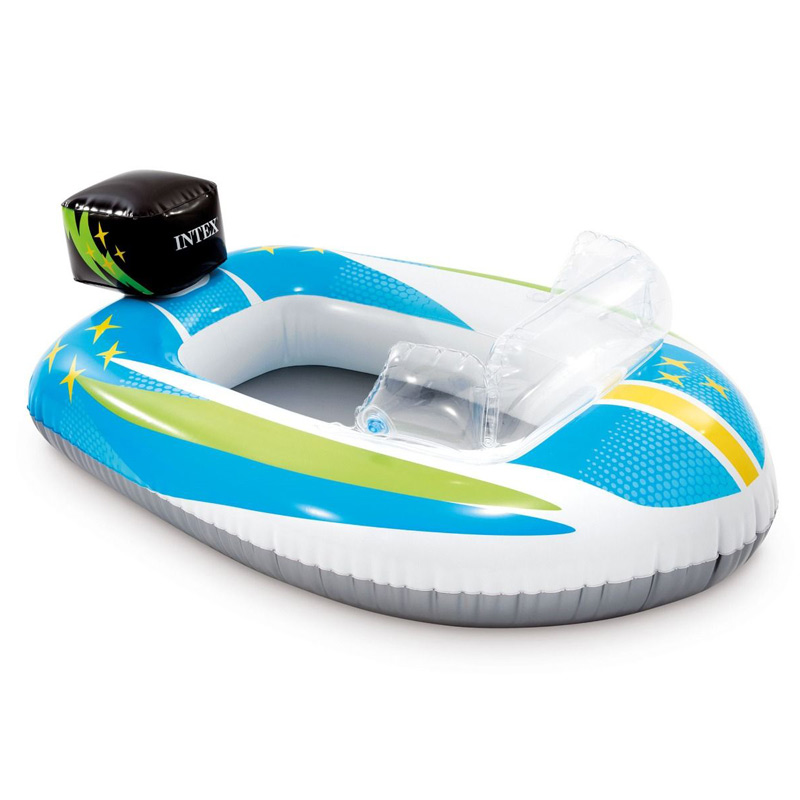 Intex opblaasbare speedboot blauw