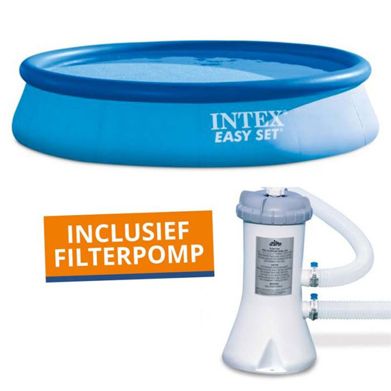 Intex Easy Set Zwembad | 396 x 84 cm met pomp