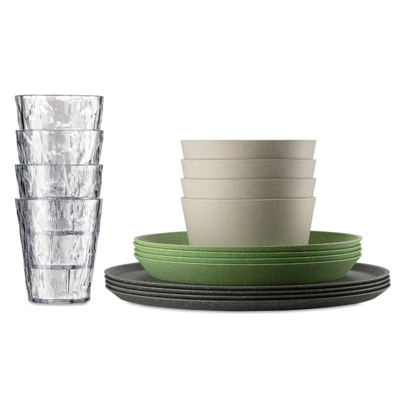 Koziol Bio Bergen campingservies set | 16 stuks