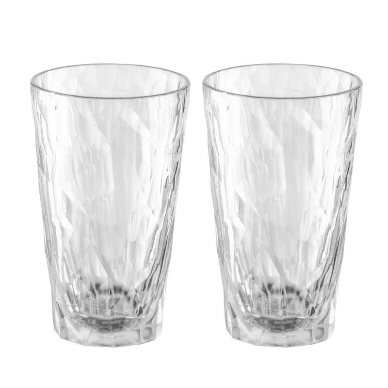 Koziol Kunststof Frisdrankglas Club No. 6 30 cl | 2 stuks