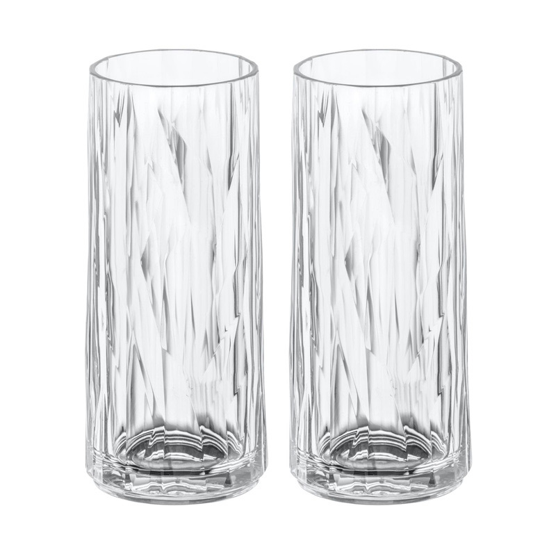 Koziol Kunststof Longdrinkglas Club No. 3 25 cl | 2 stuks