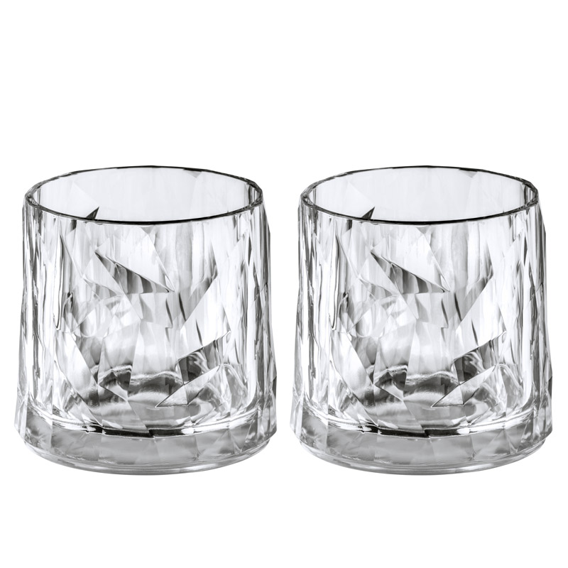 Koziol Kunststof Whiskeyglas Club No. 2 25 cl | 2 stuks
