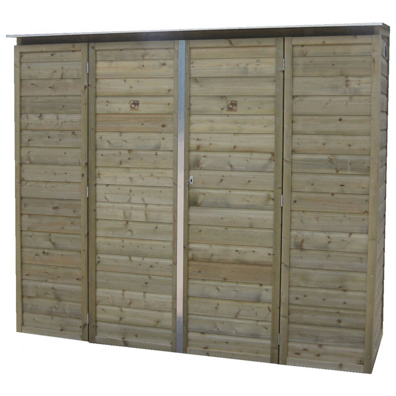 Lutrabox hoge tuinkast | 230 x 118 x 180 cm