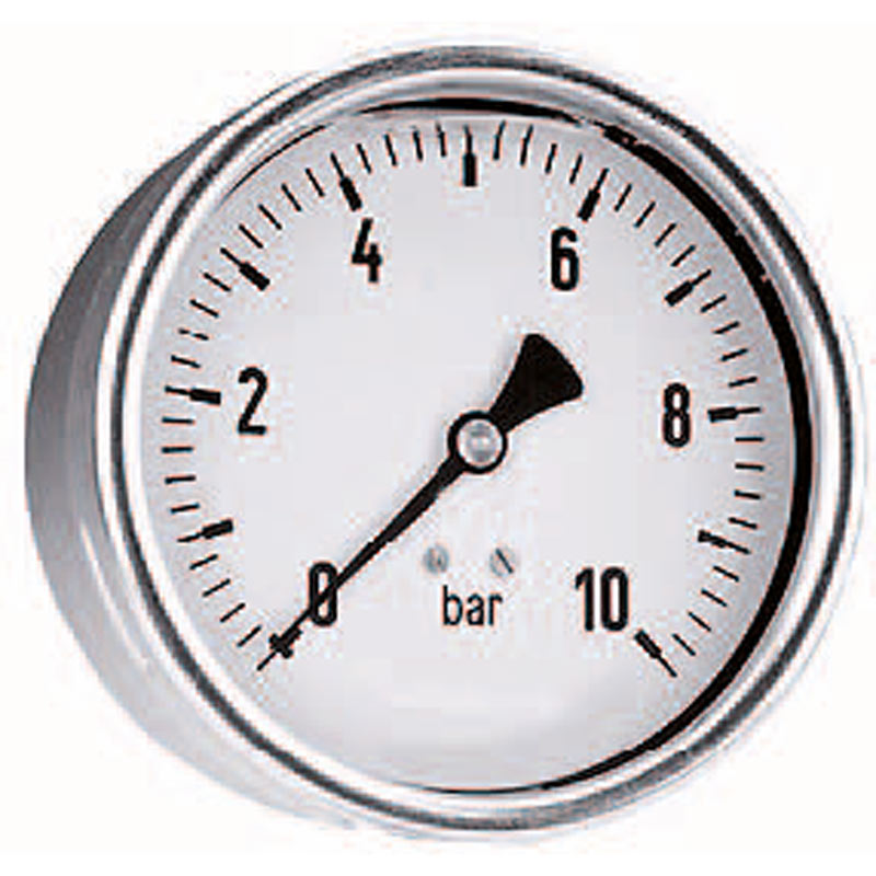 Splash-X Manometer stalen kast 63 mm achteraansluiting 1/4"