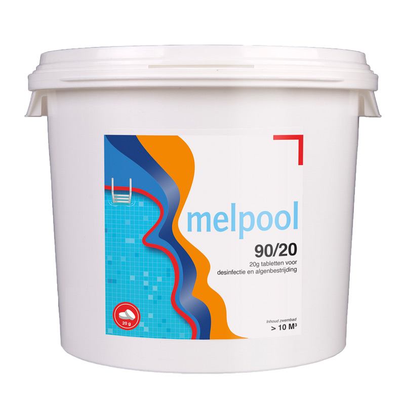 Melpool chloortabletten 90/20grams 5kg