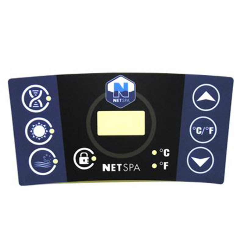NetSpa sticker bedieningspaneel