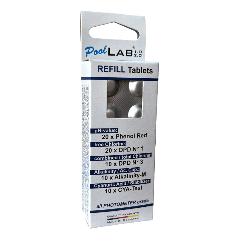 Pool Lab watertester navullingstabletten
