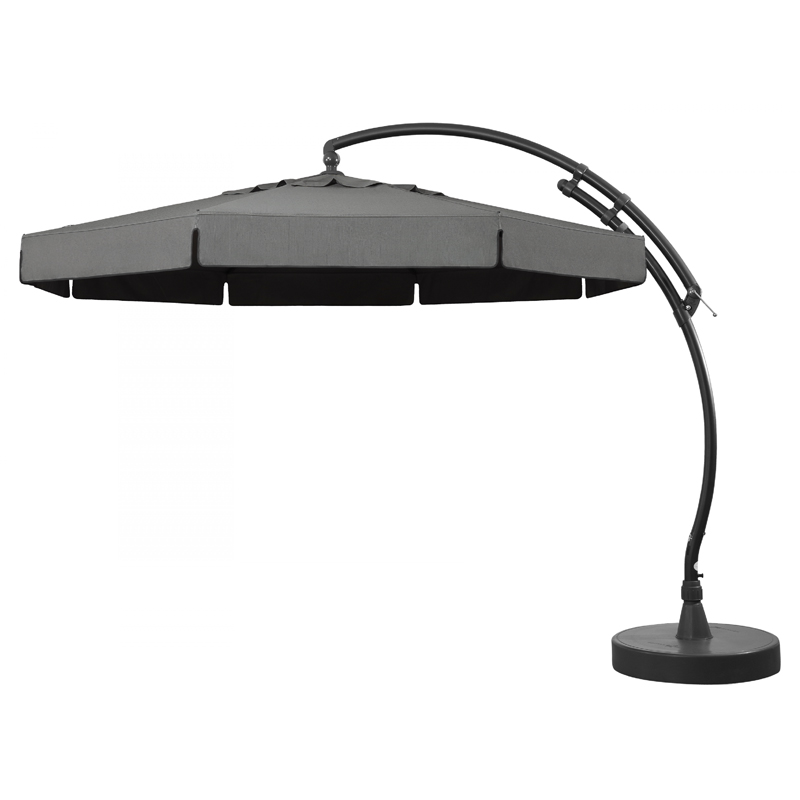 Practo Garden parasol klassiek grijs | Ø 350 cm