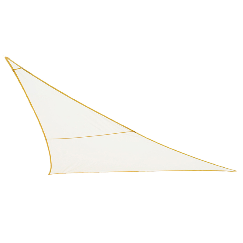 Practo Garden schaduwdoek polyester driehoek crème | 500 x 500 x 500 cm