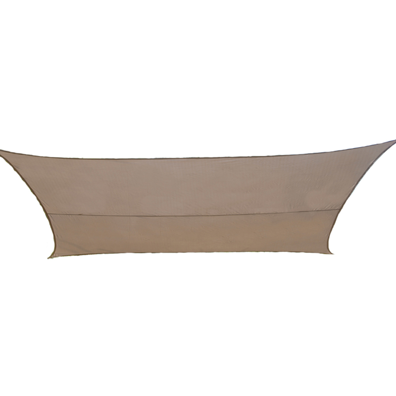 Practo Garden schaduwdoek polyester vierkant taupe | 360 x 360 cm