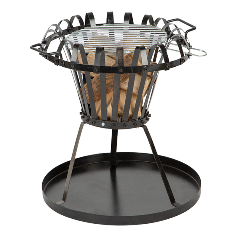 Practo Garden vuurkorf met BBQ rooster